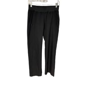 Under Armour black drawstring pull on stretch pants pockets women's size XS